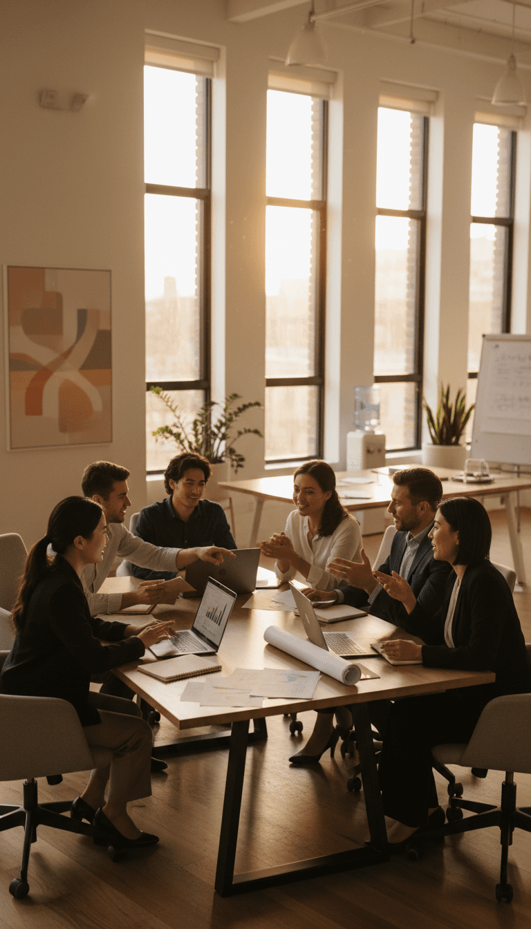 Blueprint Scaling team collaborating on client growth strategy